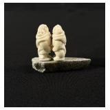 Silas Kayakjuak Throat Singers Inuit Carving