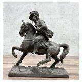 Dodge Spelter General Custer Horse Sculpture