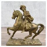 Dodge Spelter General Custer Horse Sculpture