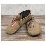 Shoshone Native American Indian Beaded Moccasins