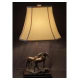 Bronze Horse Lamp