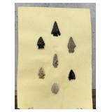 Ancient Native American Indian Stone Arrowheads