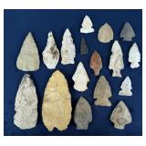 Ancient Native American Indian Arrowheads