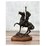 Ernest Berke Rallying His Warriors Bronze