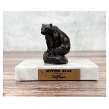 Phillip R Goodwin Sitting Bear Bronze