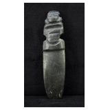 Pre Columbian Costa Rican Jade Celt God Pendant