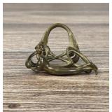 Art Nouveau Bronze Nude Letter Stand