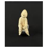 Greenland Inuit Eskimo Whale Tooth Carving