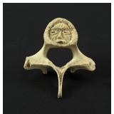Alaskan Inuit Eskimo Whalebone Vertebrae Carving