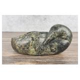 Sharon Spencer Inuit Soapstone Loon Carving