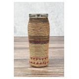 Makah Northwest Coast Native Basket Bottle