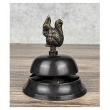 Brass Squirrel Desk Hotel Bell