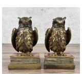 Pompeian Bronze Owl Bookends