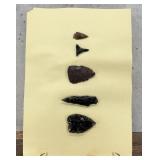 Ancient Native American Indian Stone Arrowheads
