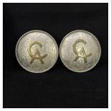 Sterling Silver Cowboy Spur Strap Conchos