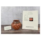 Juanita Fragua Jemez Pueblo Red Melon Jar