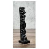 Haida Northwest Coast Argillite Totem Pole