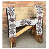 Sioux Native American Beaded Saddle Blanket