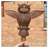Black Forest German Flying Owl Coat Hook