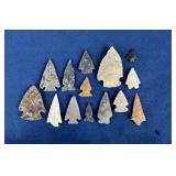 Ancient Native American Indian Arrowheads
