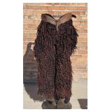 Clark Portland Oregon White Wooly Cowboy Chaps