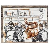 Janet Elizabeth Turner Cattle Auction Sketch