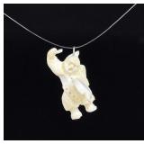 Alaskan Inuit Eskimo Drummer Pendant