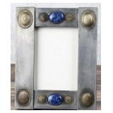 Custom Signed Concho Lapis Lazuli Picture Frame