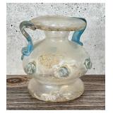 Ancient Roman Glass Handled Jar