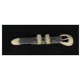 Navajo Sterling Cowboy Ranger Belt Buckle Set