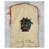 Black Americana Colored Clothes Clothes Pin Bag
