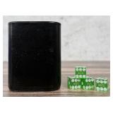 Leather Dice Cup and Dice