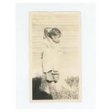 Little Anita in the Door Crow Agency Montana Photo