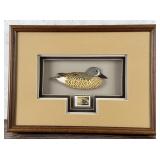 Idaho Duck Stamp Duck Decoy Shadow Box