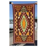 Fred Harvey Teec Nos Pos Germantown Navajo Rug