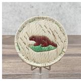 Antique Ojibwe Indian Birch Bark Quilled Box