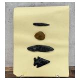 Ancient Native American Indian Stone Arrowheads