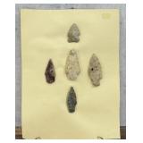 Ancient Native American Indian Stone Arrowheads