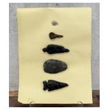 Ancient Native American Indian Stone Arrowheads