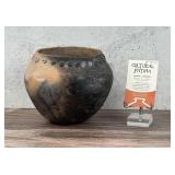 Historic Acoma Pueblo Coffee Bean Jar Pot