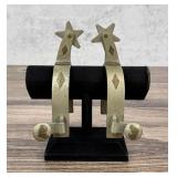 Ricardo Nickel Silver Copper Overlay Cowboy Spurs