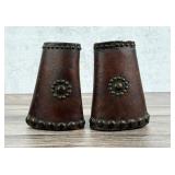 Montana Studded Leather Cowboy Cuffs