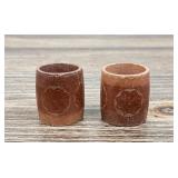 Native American Indian Pipestone Napkin Rings