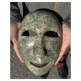 Kooyoo Peter Inuit Eskimo Carved Serpentine Mask
