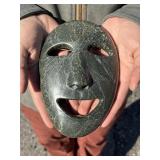 Kooyoo Peter Inuit Eskimo Carved Serpentine Mask