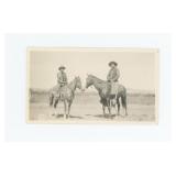 Crow Indians on Horseback Crow Agency Photo