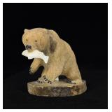 James Aningayou Inuit Eskimo Grizzly Bear Carving