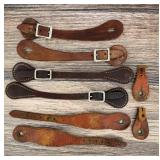 Collection of Leather Cowboy Spur Straps