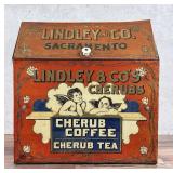 Lindley & Co. California Cherub Coffee Tin Bin