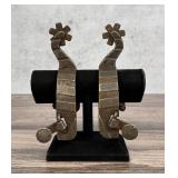 Custom Made Silver Overlay Cowboy Spurs